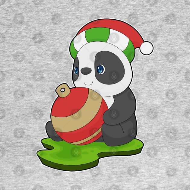 Panda Christmas Christmas bell by Markus Schnabel